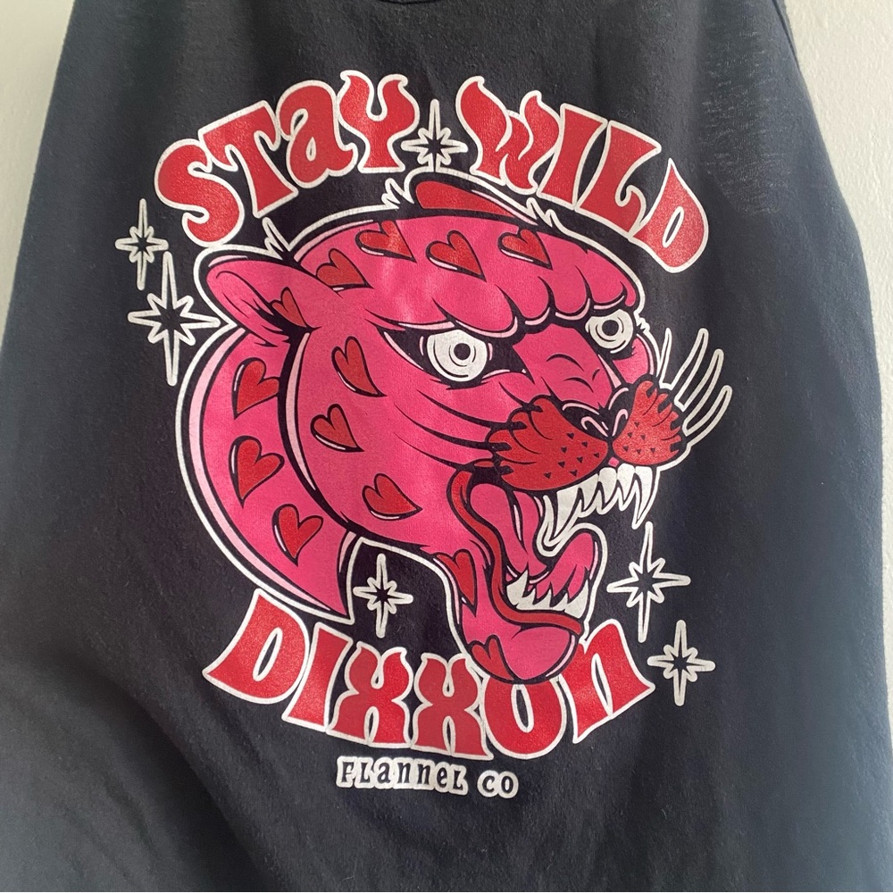DIXXON Black and Pink Muscle Tee